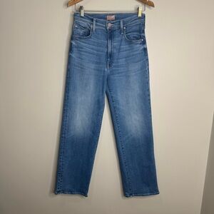 MOTHER Rambler Zip Flood in Out of the Blue wash